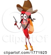 Red Pepper Bandit Food Character by Vector Tradition SM