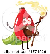 Poster, Art Print Of Rosehip Wizard Food Character