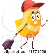 Poster, Art Print Of Traveling Cheese Food Character