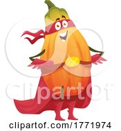 Poster, Art Print Of Super Papaya Food Character