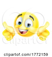 Poster, Art Print Of Thumbs Up Happy Emoticon Cartoon Face