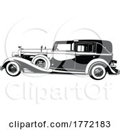 Black And White Cadillac Car by dero