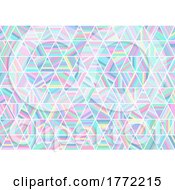 Poster, Art Print Of Pastel Hologram Colours Pattern Background