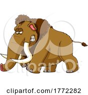 Poster, Art Print Of Cartoon Woolly Mammoth