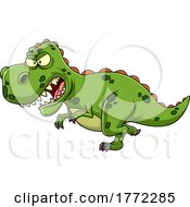 Cartoon Angry T Rex by Hit Toon