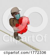 Poster, Art Print Of 3d Cartoon Delivery Driver