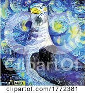Poster, Art Print Of Van Gogh Inspired Seagull Painting