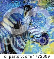 Poster, Art Print Of Zebra Van Gogh Style Painting