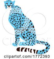 Poster, Art Print Of Blue Cheetah