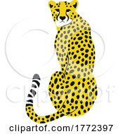 Poster, Art Print Of Sitting Yellow Cheetah