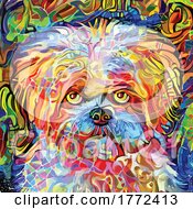 Poster, Art Print Of Dog Painting