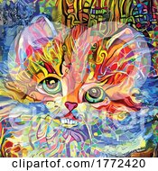 Poster, Art Print Of Cat Painting