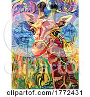 Giraffe Painting by Prawny