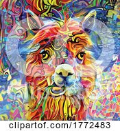 Poster, Art Print Of Alpaca Painting