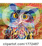 Poster, Art Print Of Owl Painting