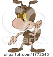 Poster, Art Print Of Cartoon Ant Pointing