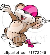 Poster, Art Print Of Cartoon Happy Mouse