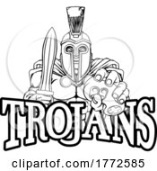 Trojan Spartan Gamer Gladiator Controller Mascot