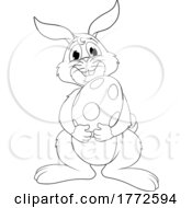 Black And White Easter Bunny Rabbit
