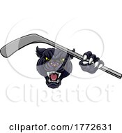 Panther Ice Hockey Player Animal Sports Mascot