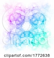Poster, Art Print Of Mandala Styled Design Of Hand Painted Alcohol Ink Background