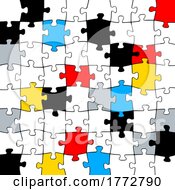 Poster, Art Print Of Jigsaw Puzzle Background