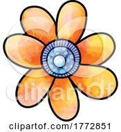 Poster, Art Print Of Painted Flower