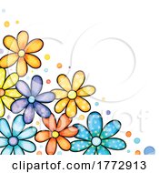 Poster, Art Print Of Doodled Floral Background