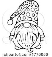 Poster, Art Print Of Black And White Christmas Gnome