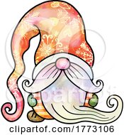 Watercolor Christmas Gnome by Prawny