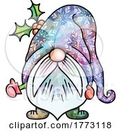 Watercolor Christmas Gnome