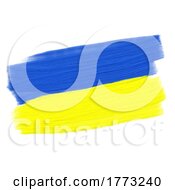 Poster, Art Print Of Hand Painted Ukraine Flag Colours