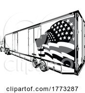 Poster, Art Print Of American Big Rig Truck