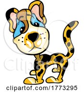 Poster, Art Print Of Cartoon Sad Leopard