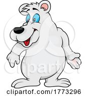 Poster, Art Print Of Cartoon Happy Polar Bear