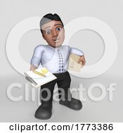 Poster, Art Print Of 3d Business Character