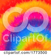 Poster, Art Print Of Brightly Coloured Hand Painted Tie Dye Background