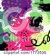 Poster, Art Print Of Abstract Brush Art Background