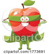 Poster, Art Print Of Super Apple Food Character