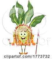 Poster, Art Print Of Native Kohlrabi Food Character