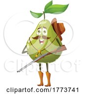 Poster, Art Print Of Western Pear Food Character