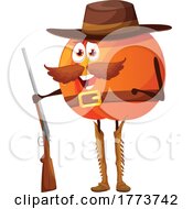Western Ranger Peach Food Character