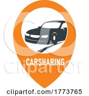 Poster, Art Print Of Car Sharing Icon