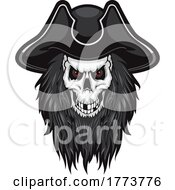 Bearded Pirate Skull