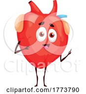 Human Heart Mascot Talking by Vector Tradition SM