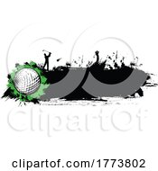 Poster, Art Print Of Grungy Golf Silhouette Design
