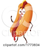 Poster, Art Print Of Hot Dog Food Mascot