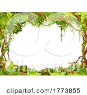 Poster, Art Print Of Jungle Foliage Border