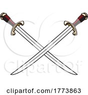 Poster, Art Print Of Crossed Swords