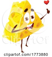 Poster, Art Print Of Cheese Food Mascot